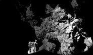 The lander of the Rosetta mission is awake and sending back data from the surface of the comet 67P / Churyumov-Gerasimenko
