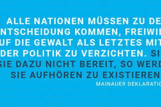 Quote from the Mainau Declaration of 1955