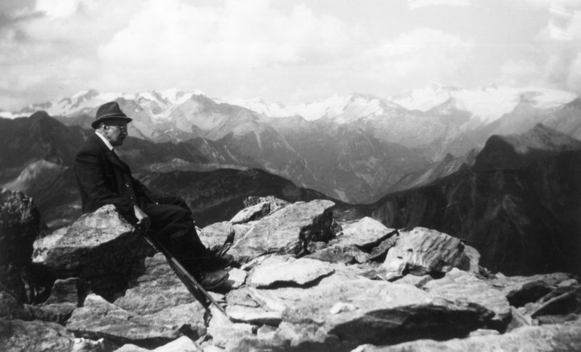 Max Planck in the Defereggen Valley, 1942