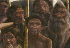 The Sima de los Huesos hominins lived approximately 400,000 years ago during the Middle Pleistocene.